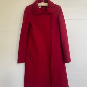 Red Wool Coat